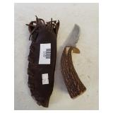 Antler Handle Knife & Cover