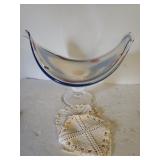 Unique Glass Stemware  & Doilies