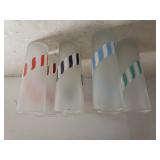 Tall Frosted Decorative Glasses