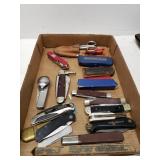 Assorted Pocket Knives Some Have Covers
