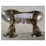 Pair Of Sterling Silver Candle Holders