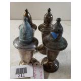 (4) Sterling Silver Salt & Pepper Shakers