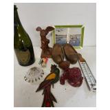 Wooden Shoes, Thermostats, Champagne Bottle &