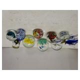 Assorted Glass Paperweights