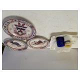 Angel Decorative Plates & Assorted Glassware