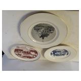 (3) Delaware Decorative Plates