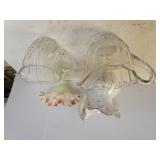 Beveled Glass Pitchers,  Flower Vases