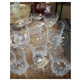 Assorted Glass Stemware