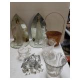Glass Wall Reflector Candle Holders, Basket,  &