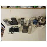 Panasonic Phone, RCA Clock Radio, Assorted