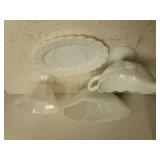 White Gravy Boat, Bowl, Vase, Plate