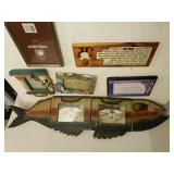 Wooden Fish Picture Frame, Fishing Signs,
