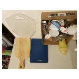 Assorted Cutting Boards, Measuring Cups, Chopper
