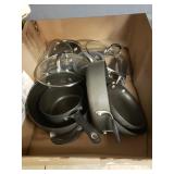 Assorted Calphalon Pots & Pans
