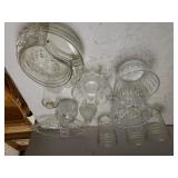 Assorted Glass- Jars. Candy Dish & More