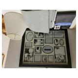 Dark Grey & Green Blackout Curtains,  White