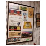 Framed Assorted Can Vegetable Labels