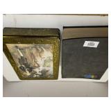 Decorative Canister & Encyclopedia Of Nations