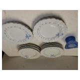 Blue Ribbon Plates Made In Italy & Blue Glass Top