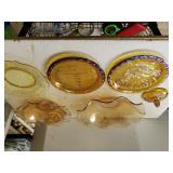 Amber Decorative Plates, Bowls, Top