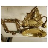 Brass Candle Wall Hanging,  Frame,  Serving Tray