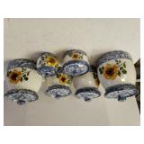 Sunflower Ceramic Canisters