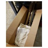 Off White Lined Curtain & Rods