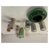 Salt/pepper Shakers, Marble Candle Holders,