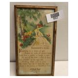 Friendship Road Framed Saying