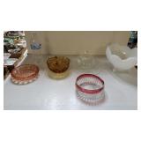 Assorted Colored Glass Serving Bowls