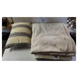Heated Throw Blanket (Missing Remote) And Throw