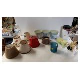 Lamp Shapes, Lavender Decorated Buckets, Candles