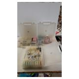 (3) Cased Of Assorted Beads And Gems