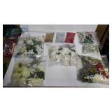 Bags Of Decorative Flowers And Glitter Balls