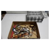 Costume Jewelry With Bookcase Like Jewelry Box