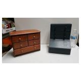(2) Wooden Jewelry Chests