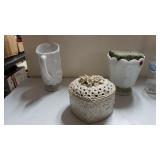 Decorative Picture, Flower Vase, And Keepsake Box