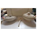 (2) Serving Bowls And Ladle