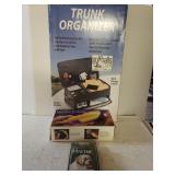 Trunk Organizer,  Bath Pet Brush. Dog head Halter