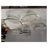 Glass Casserole Dishes & Glass double Boiler
