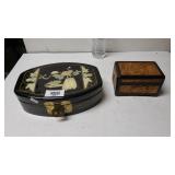 (2) Oriental Jewelry Boxes