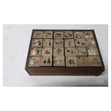 Vintage Wooden Toy Alphabet Blocks