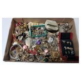 Costume Jewelry With Ring Box And Cat Ring Holder