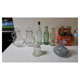 Vintage Glass Coke Bottles, Plagniol Glass