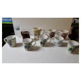 Assorted Mugs - Grapes, Roses, Winter Scene, And
