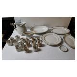 Assorted Green Ringed Dining Set