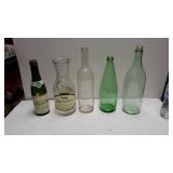 (5) Glass Bottles