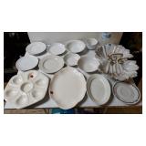 Assorted Dishware - Plates And Bowls, Oyster