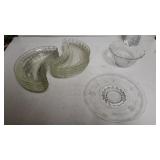 Bowl And Plate Set With (8) Crescent Shaped Bowls