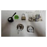 Measuring Tapes And Locks (All Locks Have Key)
